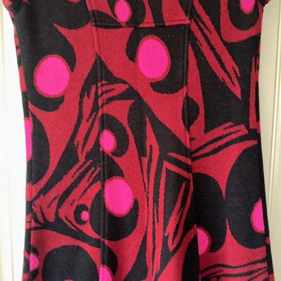 Diane Von Furstenberg Black and Pink Casual Dress - Picture 7 of 12